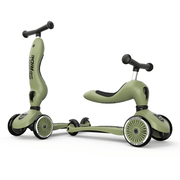 Scoot and Ride 2 - i - 1 Løbehjul, Highway Kick 1 - Olive