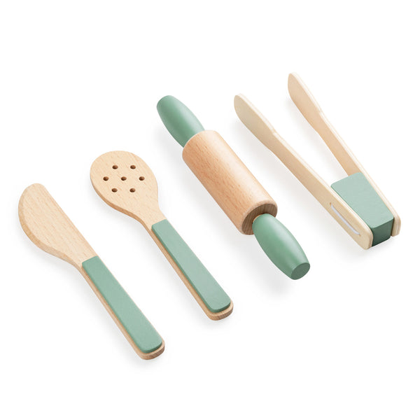 Sebra Küchenutensilien-Set aus Holz