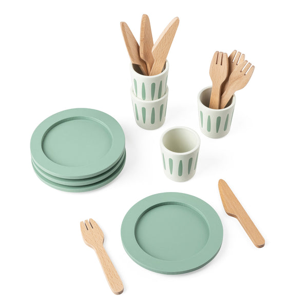 Sebra Essgeschirr-Set für 4, Holz