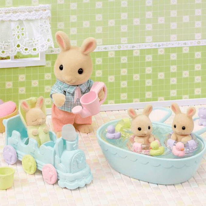 Sylvanian Families badesæt, trillinger