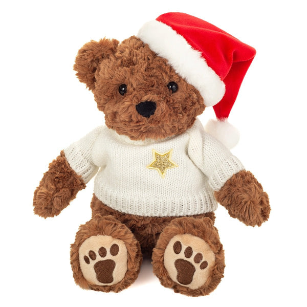 Teddy Hermann Weihnachtsbär mit Pullover, 11 cm