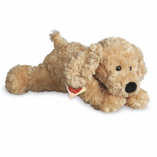 Teddy Hermann, liggende hund 28 cm - beige