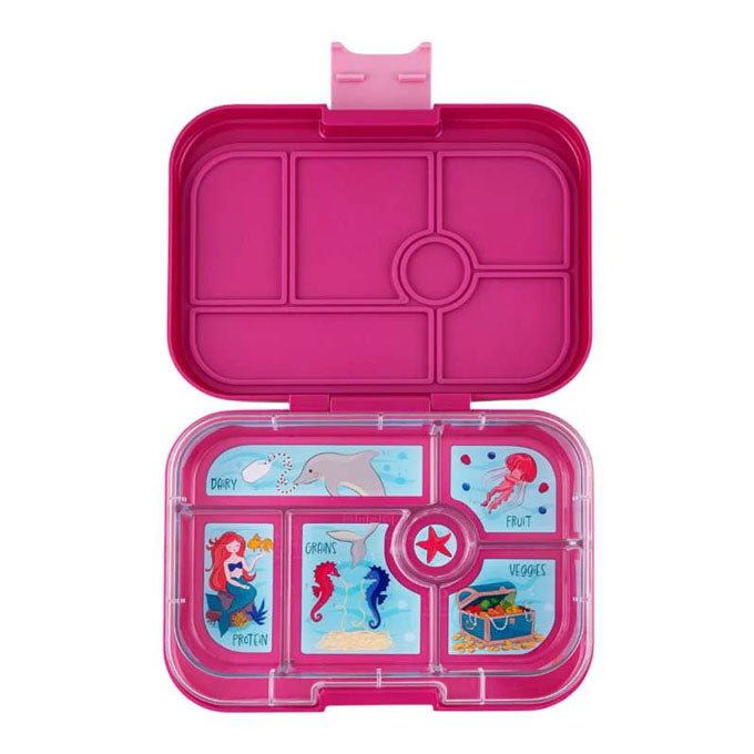Yumbox Original madkasse m 6 rum, Malibu purple - mermaid tray