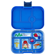 Yumbox Original Madkasse M. 6 Rum, Surf Blue/Funny Monsters Tray