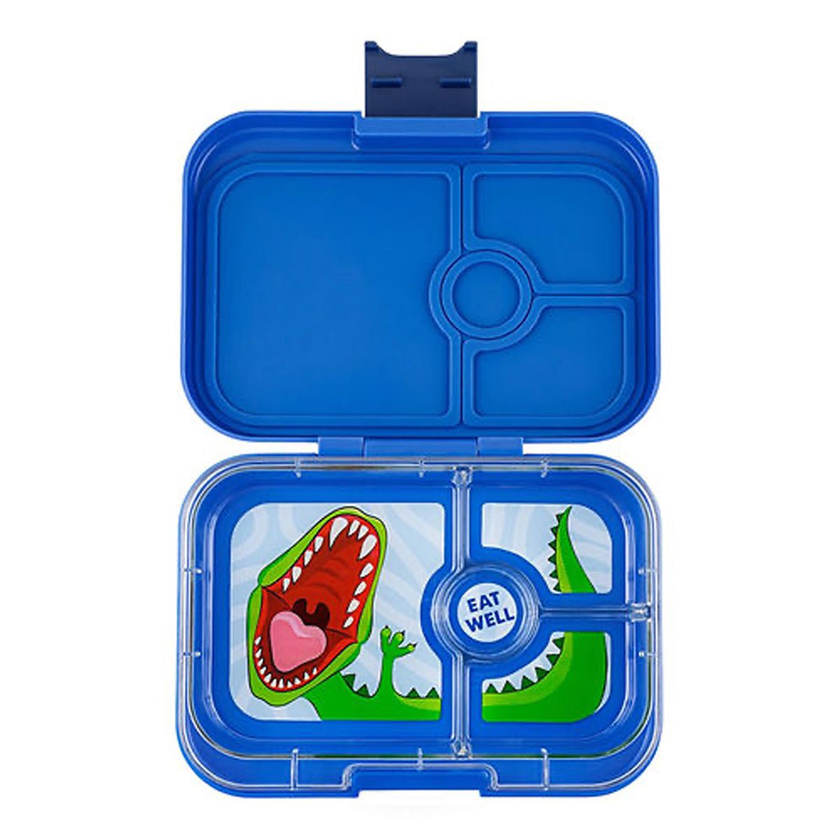 Yumbox Panino madkasse m 4 rum, surf blue - dinosaur tray