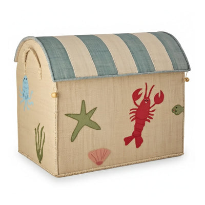 RICE Aufbewahrungskorb, Ocean - Groß