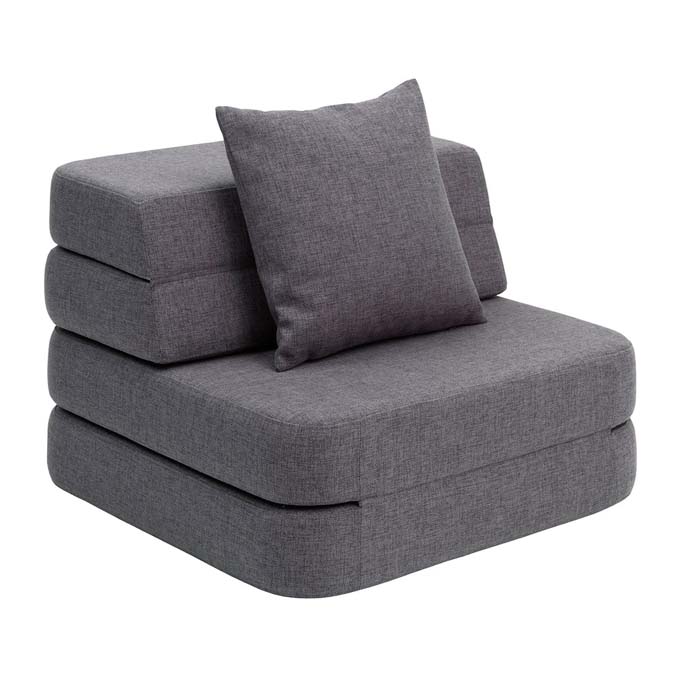 01_by KlipKlap 3 Fold sofa single, blågrå med grå knap-3.jpg