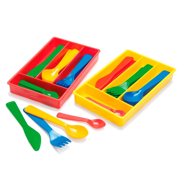 dantoy Besteckkasten m. Besteck, assortiert