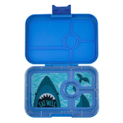 Yumbox Panino Madkasse m 4 Rum, Surf Blue - Shark Tray