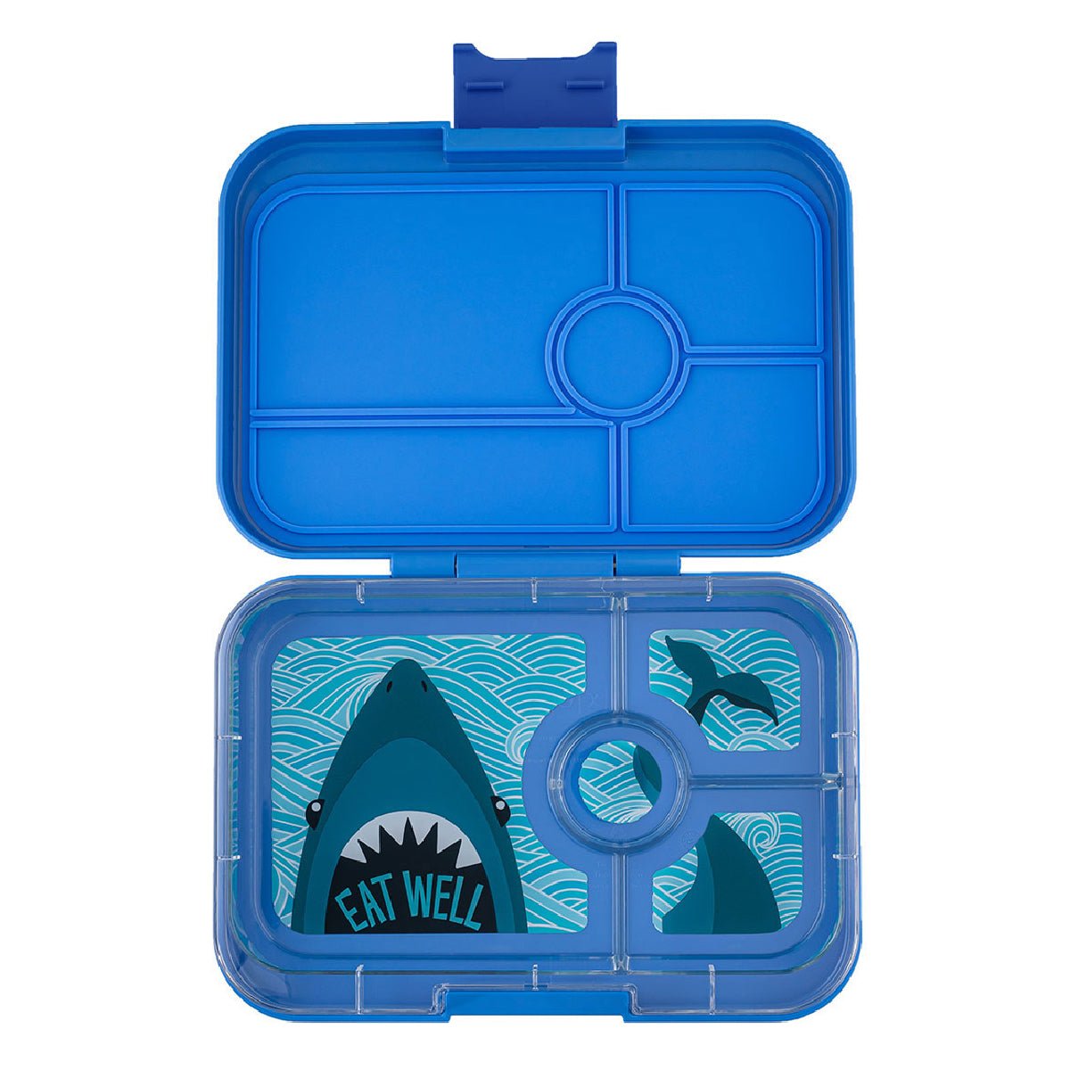 Yumbox Panino Madkasse m 4 Rum, Surf Blue - Shark Tray