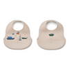 2-Pack Ember Lätzchen mit Aufdruck Sailing / Sandy