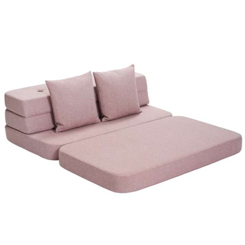 byKlipKlap 3 - fold sofa, 120 cm soft rose