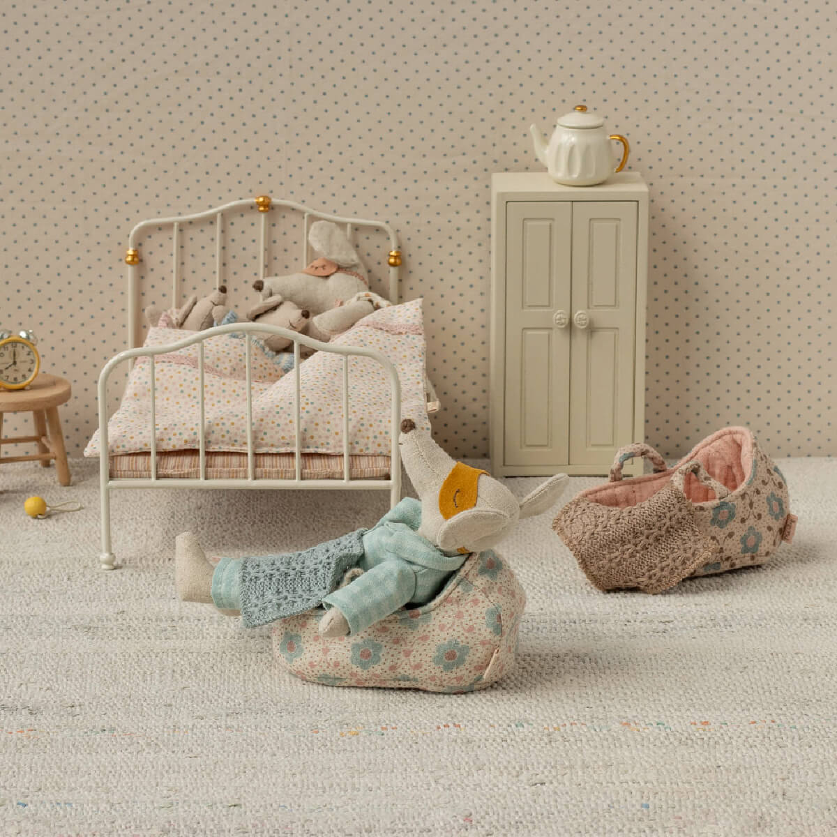 Maileg Babylift, Baby Mus - Rosa