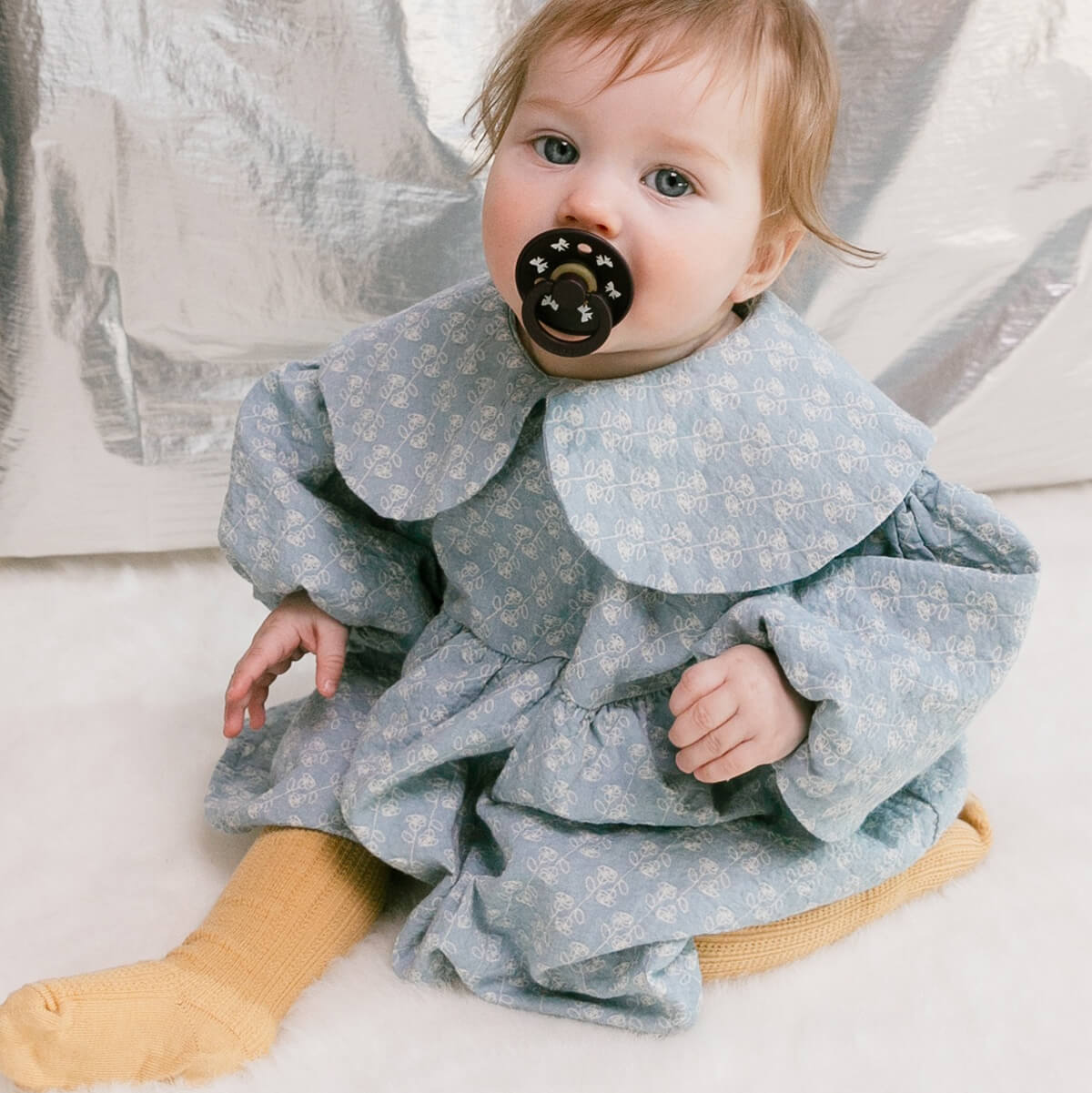 Bibs Holiday Bow 2 - Pak Colour Sut Str 2, Ivory/Plum