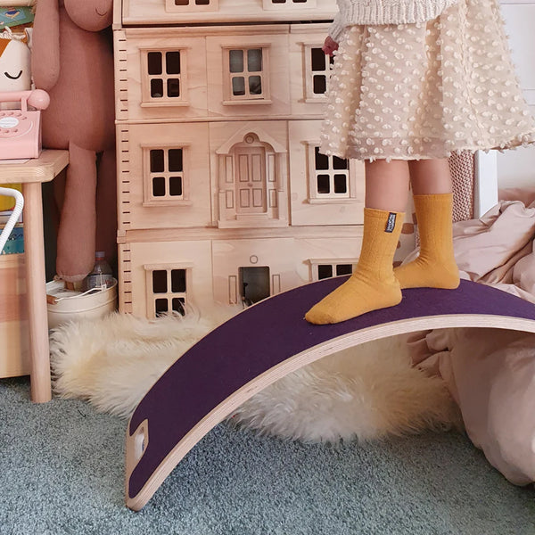 CurveLab Balancebrett mit Filz, Perfect Arc, hellbraun