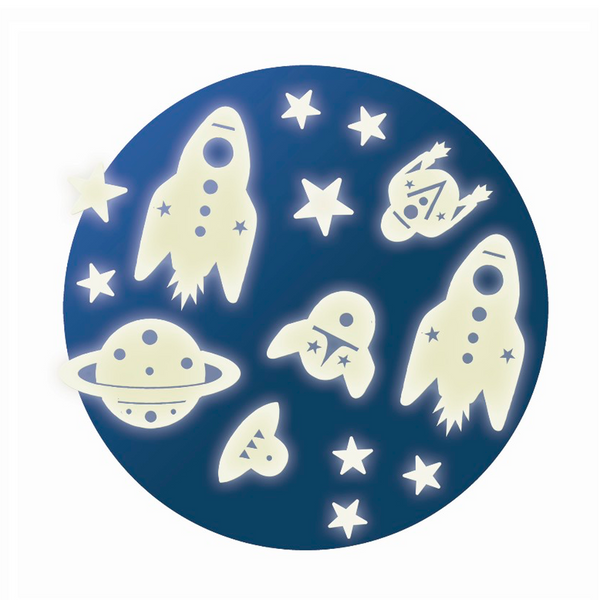 Djeco Wandaufkleber die im Dunkeln leuchten