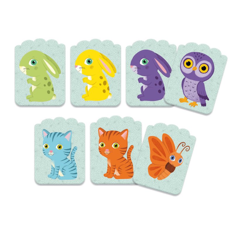 Kortspil for De Små med Match Farven