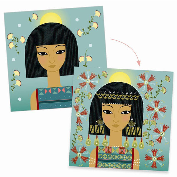 Djeco kreative Box mit Stempeln, Porträts