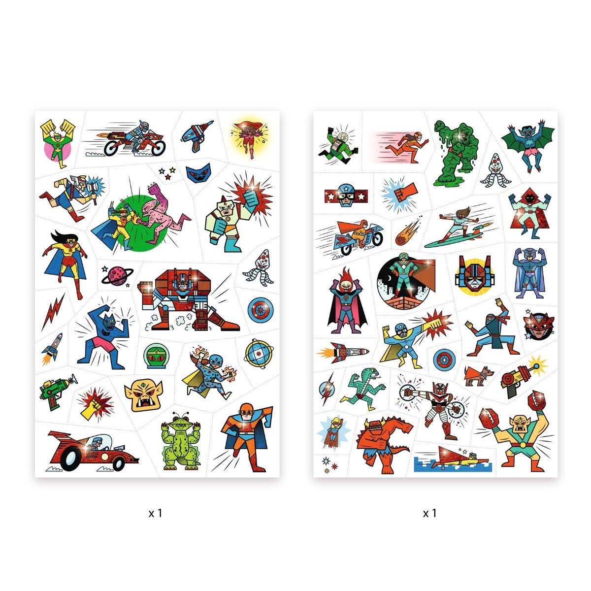 Djeco tatoveringer, skurke mod helte