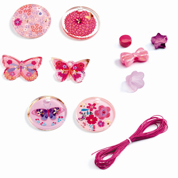 Djeco Kunststoff-Bastelperlen, Schmetterlinge