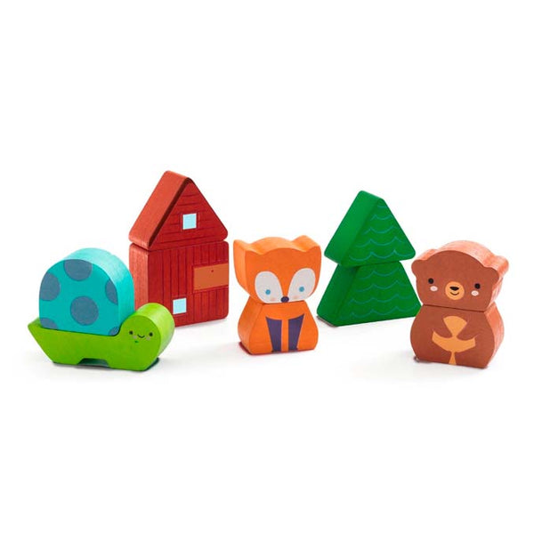 Puzz & Match Holzpuzzle mit Regenbogen