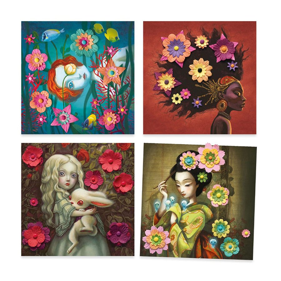 Djeco kreativ blomster, rock n' roses