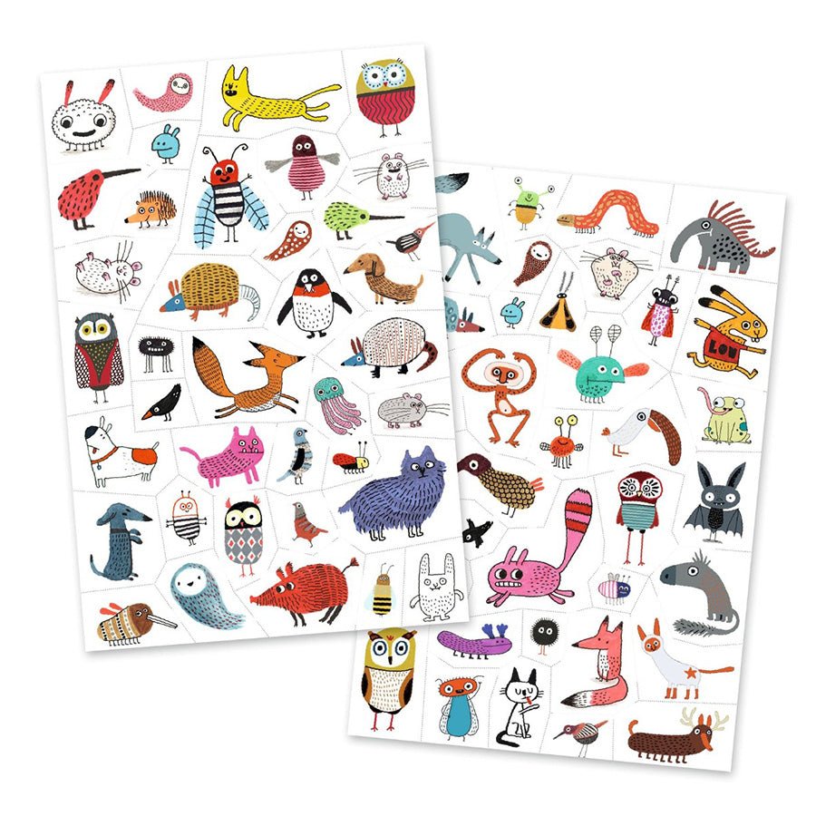 Djeco tatoveringer, små væsener