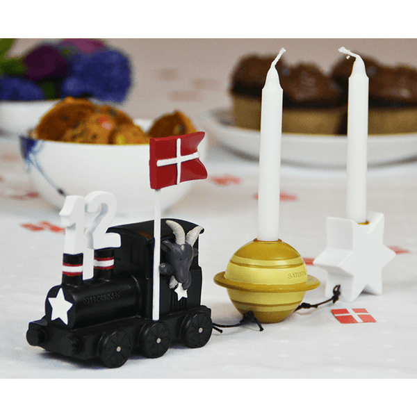 Kids by Friis Geburtstagszug mit Planet und Stern, Steinbock