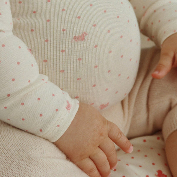 Fanga Bello Due Langarm-Body, Lago Rosa