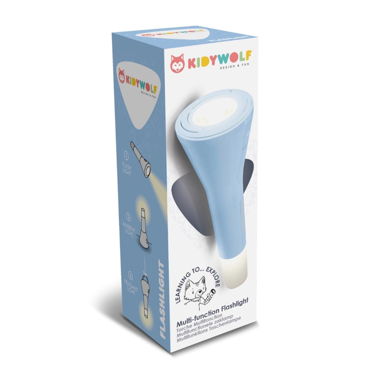 Kidywolf Lommelygte - Blå