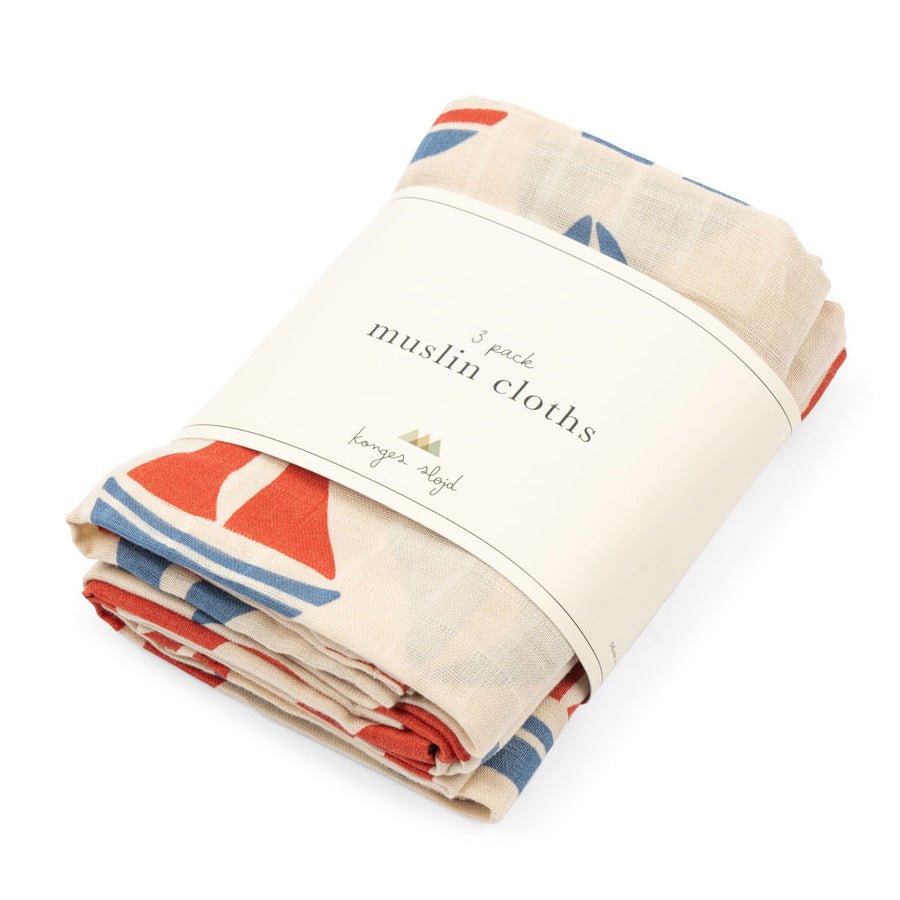 Konges Sløjd 3 - Pak Muslin Stofble, Ahoy