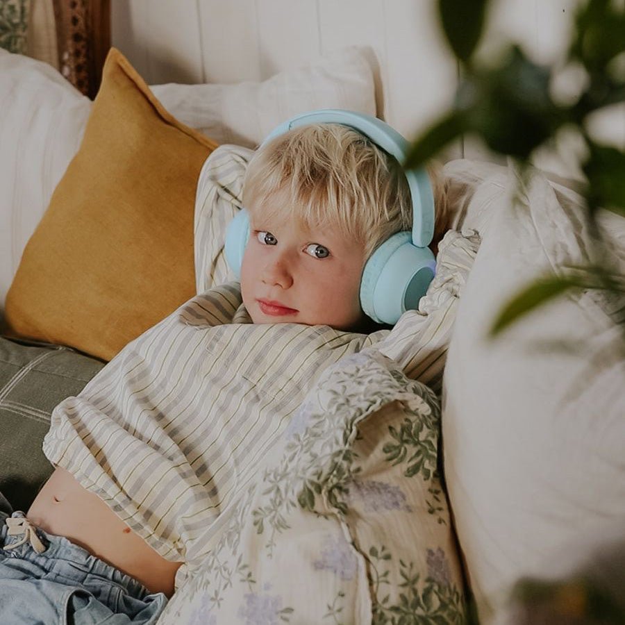 Lalarma trådløs høretelefon med lys, blå