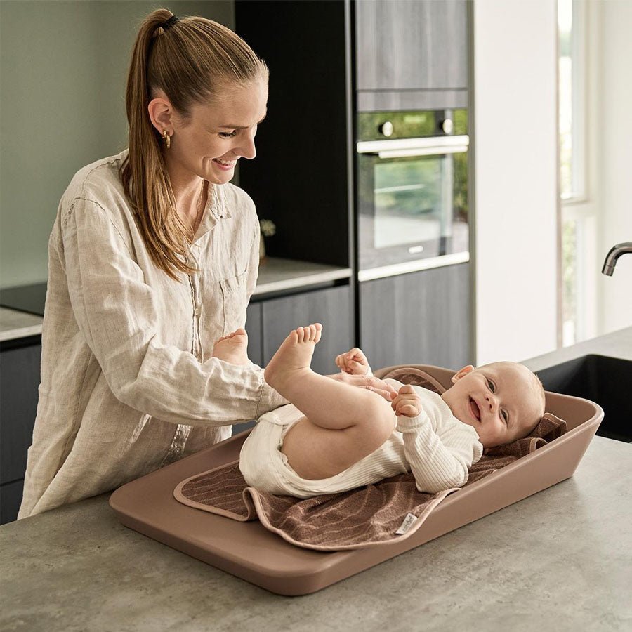 Leander Topper til puslepude, organic, Woodland clay