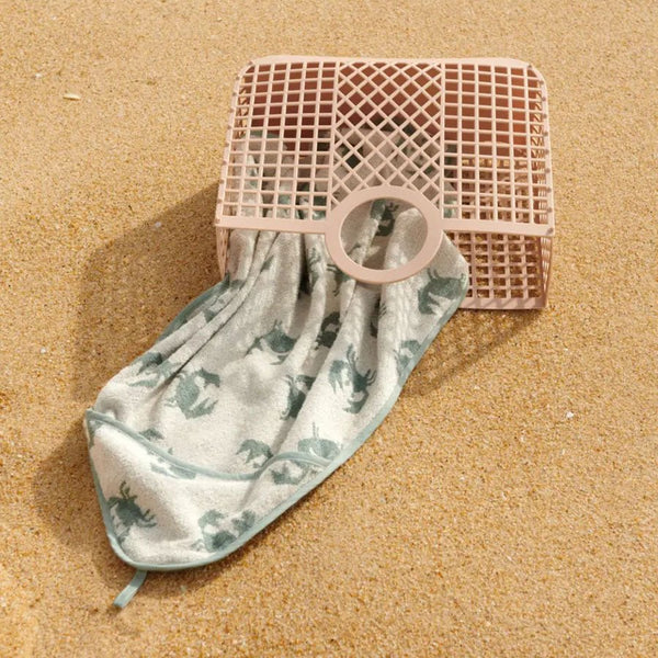 Liewood Alba Baby-Handtuch mit Kapuze, Crab/Sandy