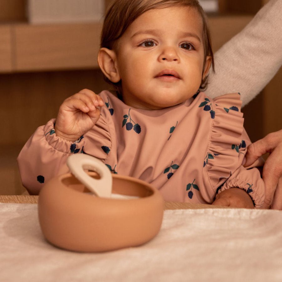 Liewood Sparia Skål med ske, tuscany rose / apple blossom