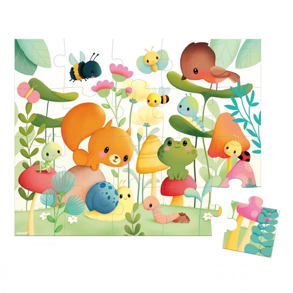 Janod Garden friends puslespil, 20 brikker