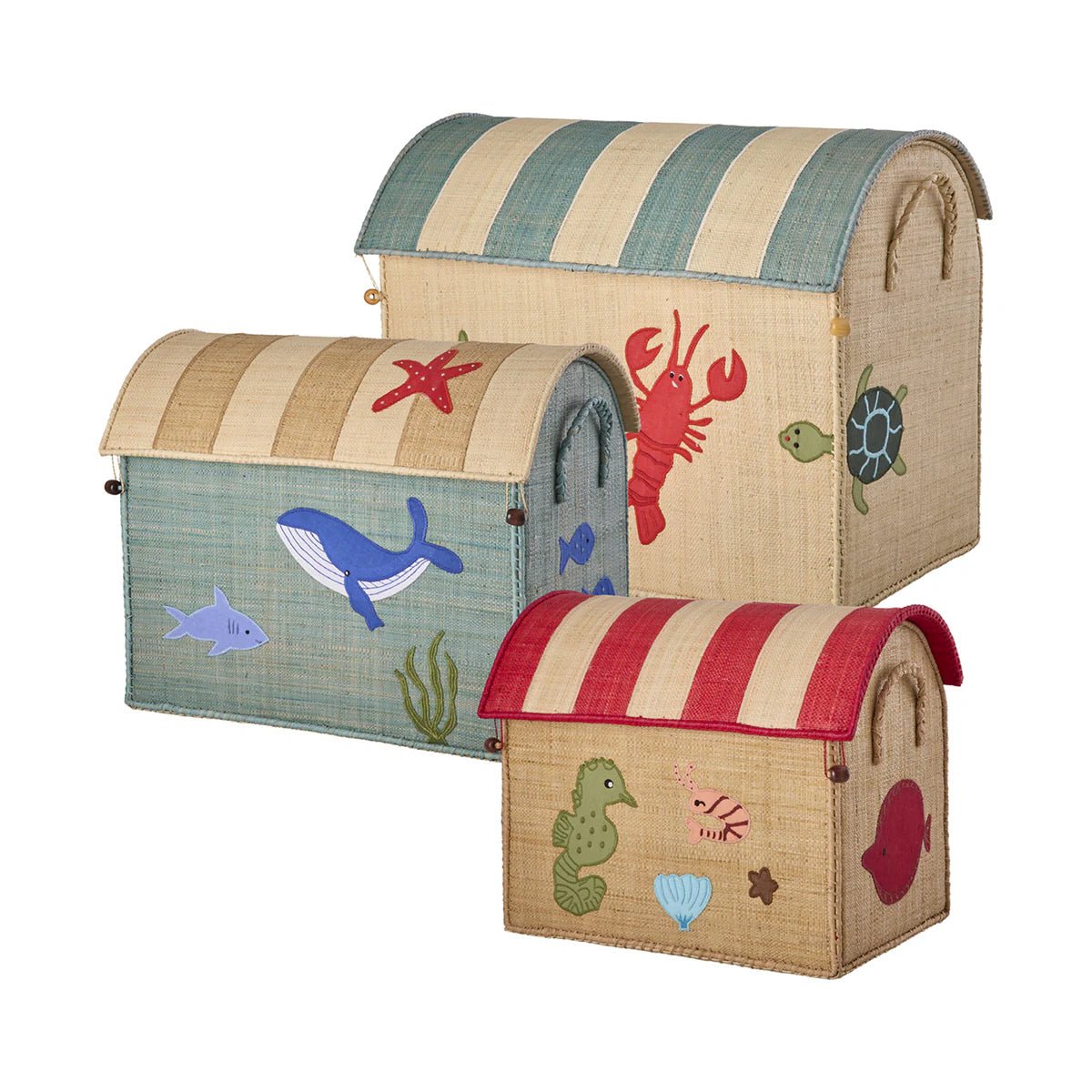 RICE Opbevaringskurv, Ocean - Mellem