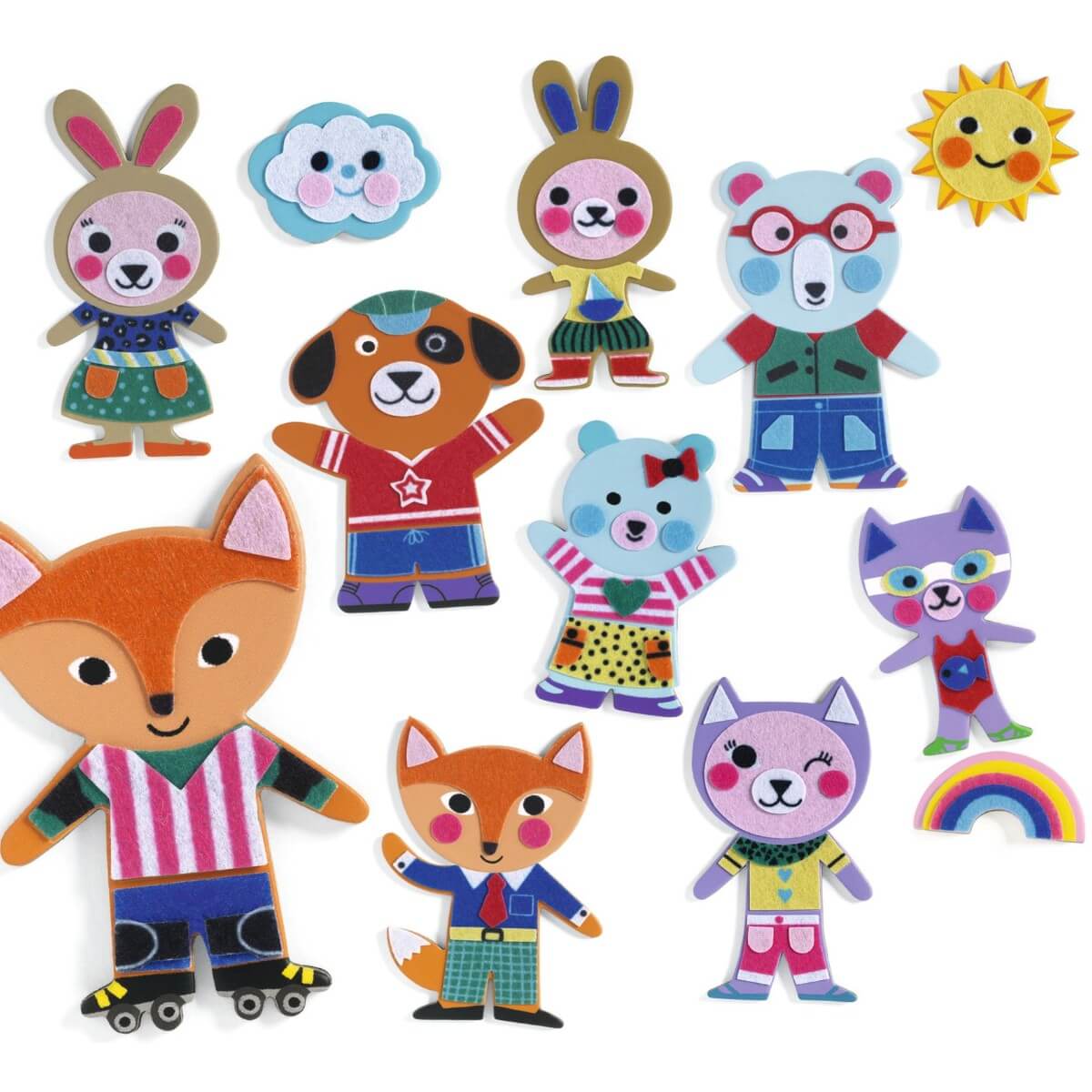 Djeco DIY - Magneter, Funky familie