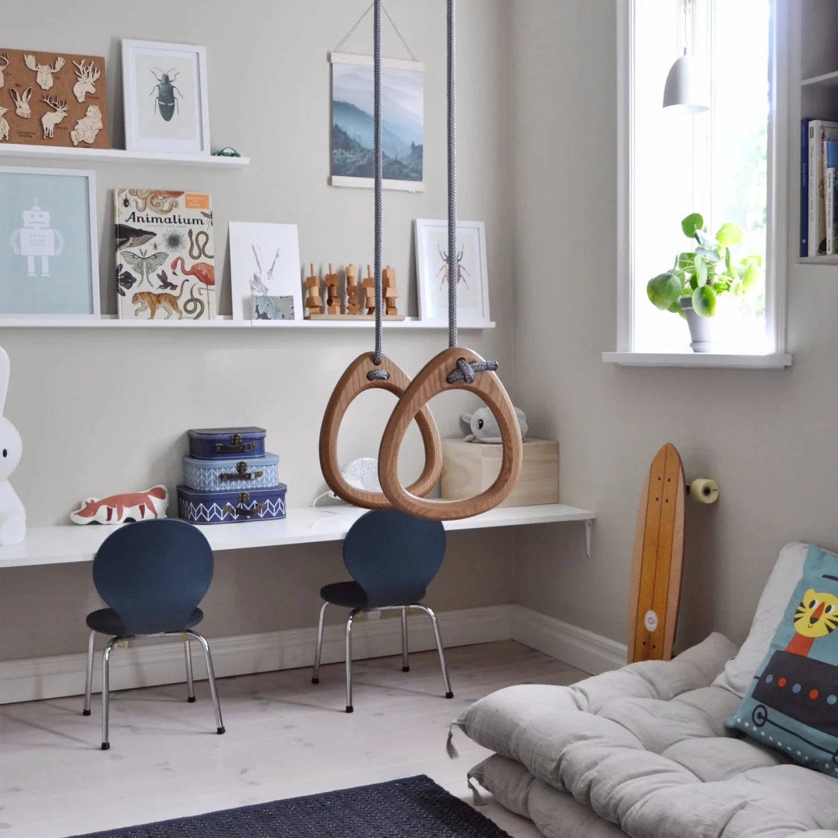 Lillagunga Ringe, eg, grå reb, 2 - 2,80 m