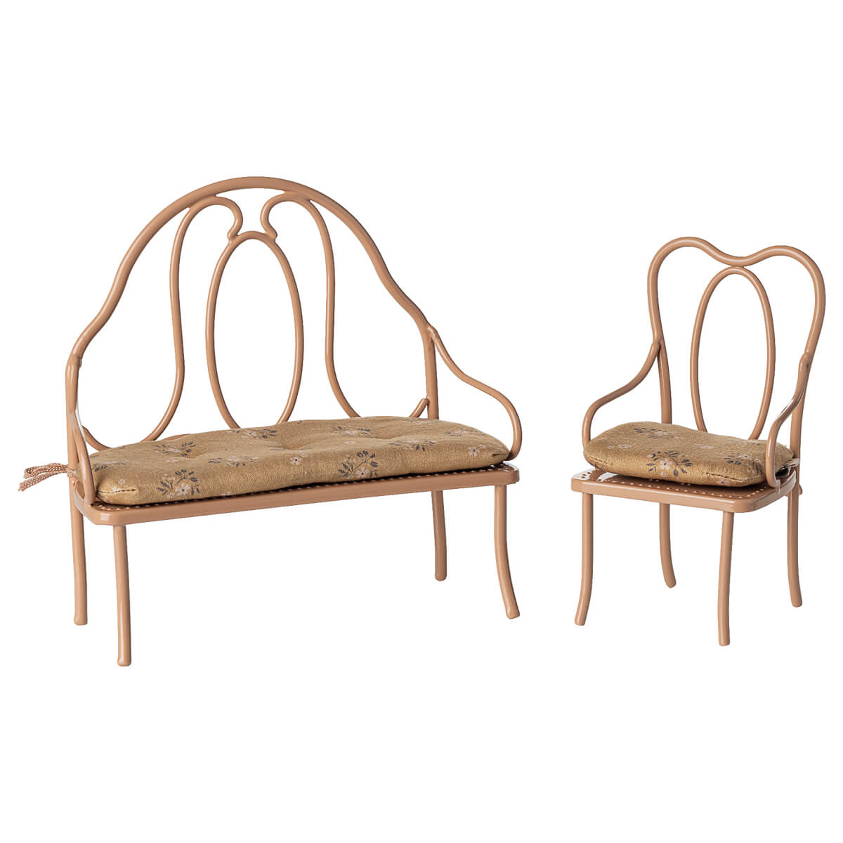 Maileg Vintage Stol, Mini - Dark Powder