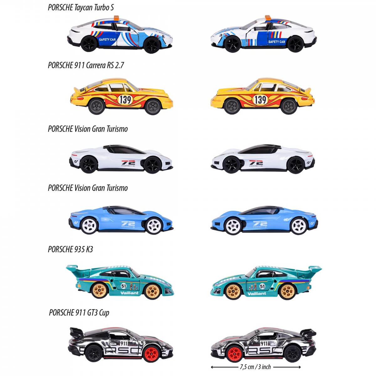 Majorette Motorsport Porsche Deluxe, Asst