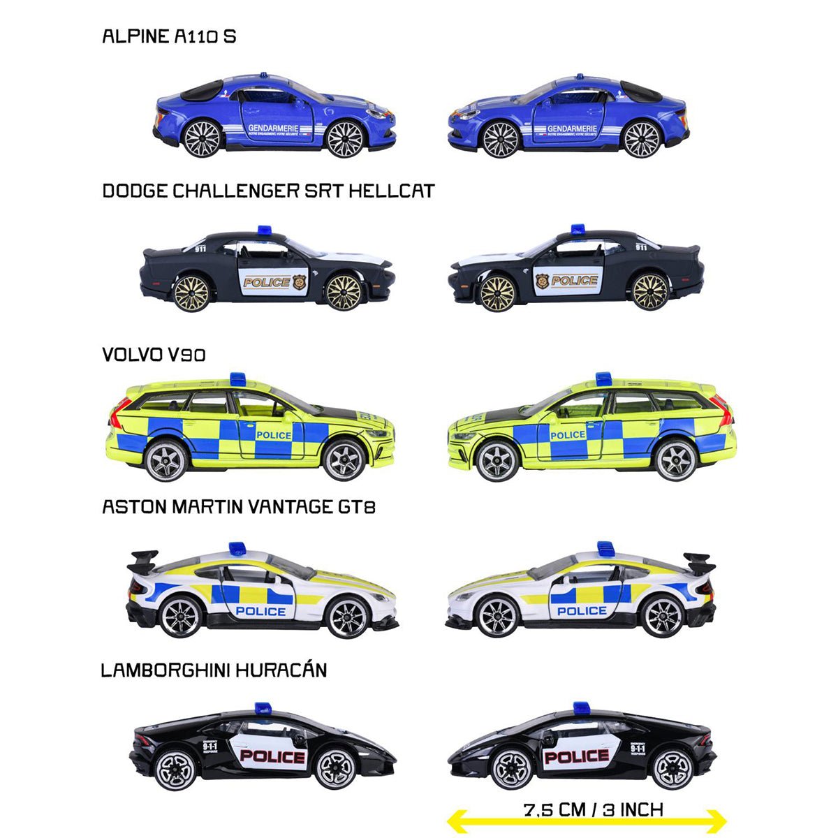 Majorette Rescue World Gavepakke 5 Dele