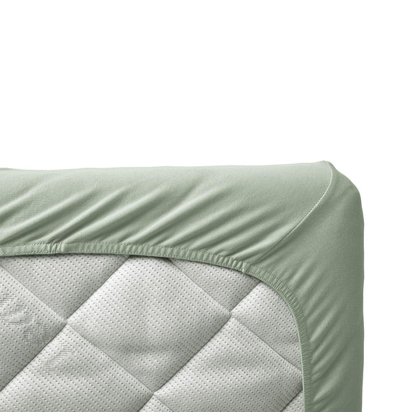 Leander Spannbettlaken für Juniorbett Organic, 2-Pack - Sage green