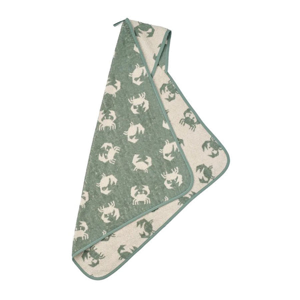Liewood Alba Baby-Handtuch mit Kapuze, Crab/Sandy
