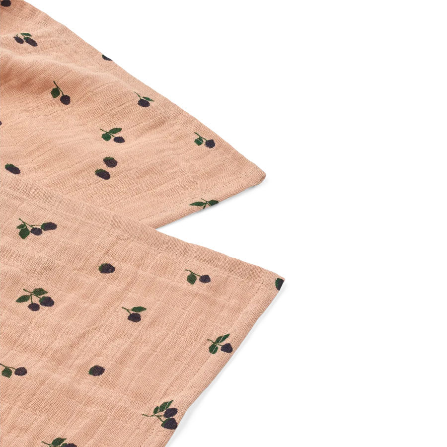 Liewood Lewis Muslin Stofble 2 - pak, Mini Berry/Pale Tuscany