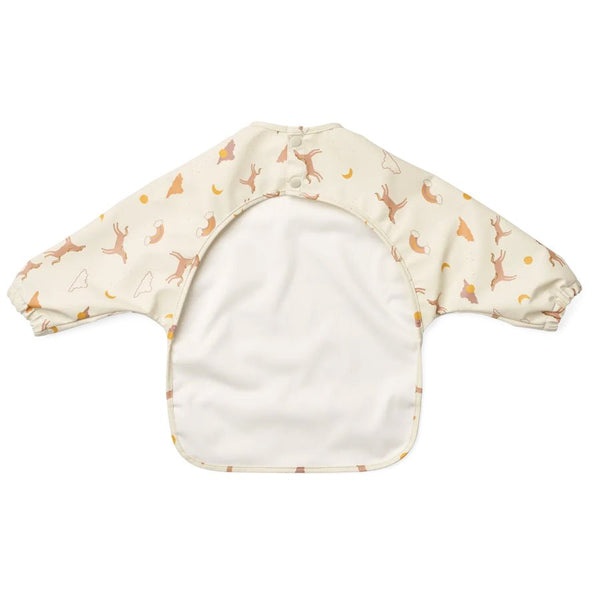 Liewood Merle bedrucktes Lätzchen mit Ärmeln, dream/ecru