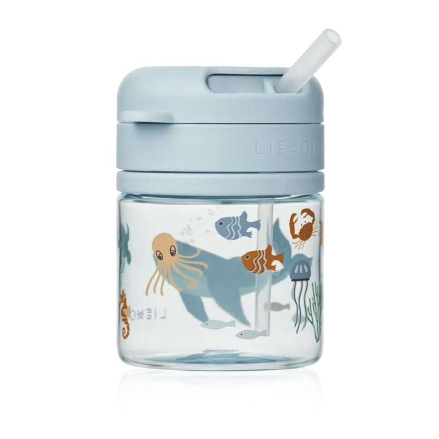 Liewood Pavia tritan kop med sugerør, sea creature/sandy