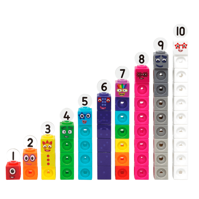 MathLink Cubes, Numberblocks® aktivitetssæt m tallene 1 - 10