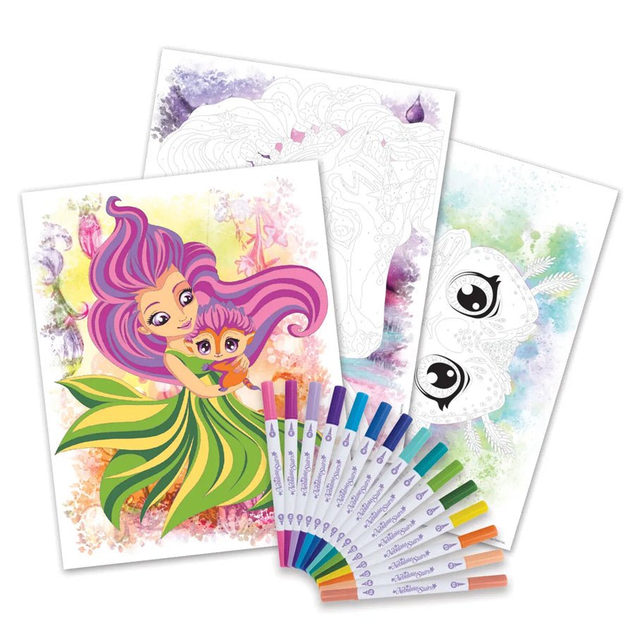 Nebulous Stars color - by - number book set, Nenuphia