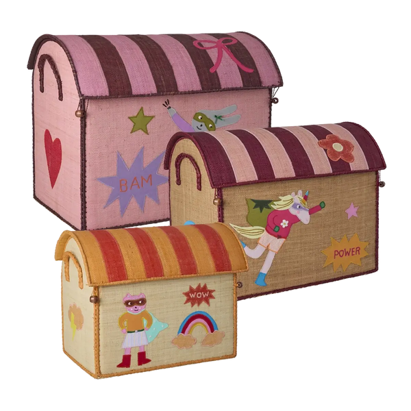 Rice Aufbewahrungskorb Hero Pink - mittel